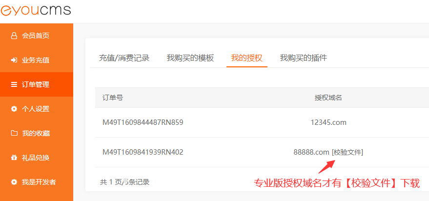 易優CMS專業授權域名的驗證教程指南(圖1)